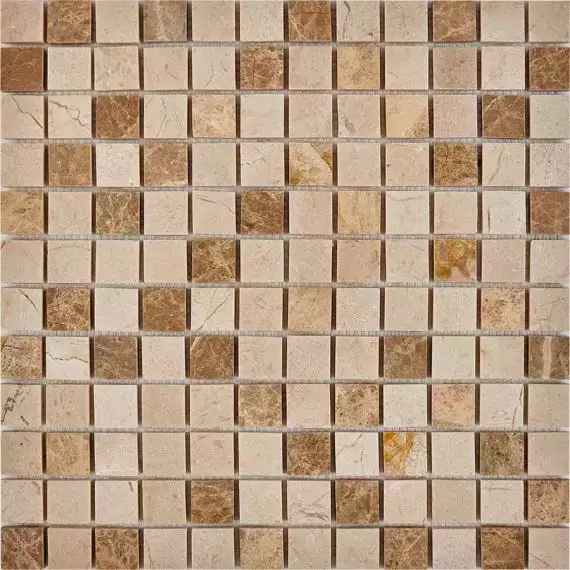 PIX274 Мозаика из мрамора 23x23 305х305x6