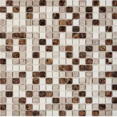 PIX277 Мозаика из мрамора 15x15 305х305x4