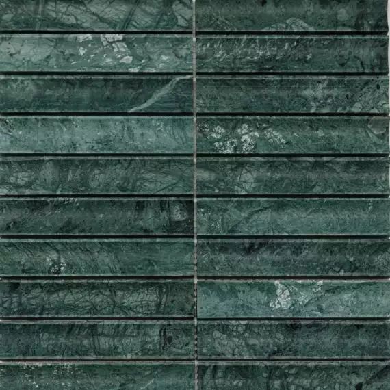 PIX344 Мозаика Spider Green, Concave матовая 30х151 305х318х12