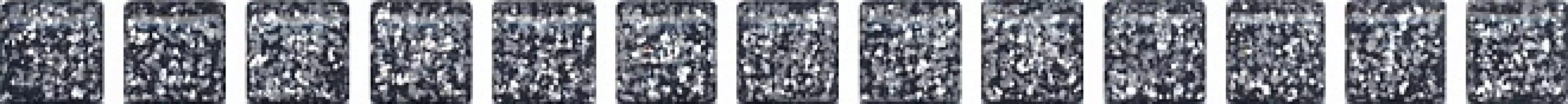 POF003 Плитка Карандаш Бисер черный серебро 20*1.4