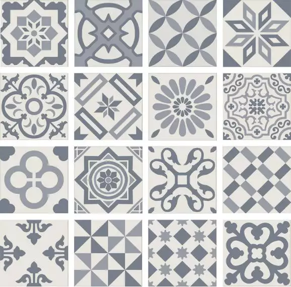 PT01950 ANTIGUA DECOR AZUL 20X20