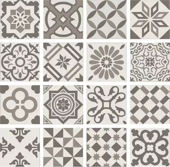 PT01951 ANTIGUA DECOR GRIS 20X20