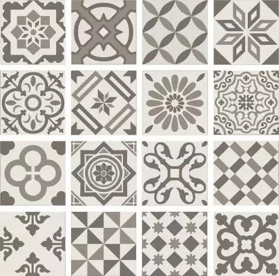 PT01951 Плитка ANTIGUA DECOR GRIS 20X20
