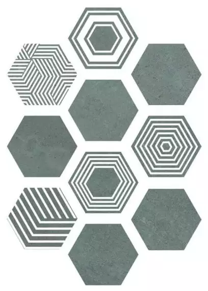 Pier17 Hexa Turquoise 23,2x26,7