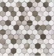 Pietra Mix 3 MAT hex 18x30x6 285x305x6