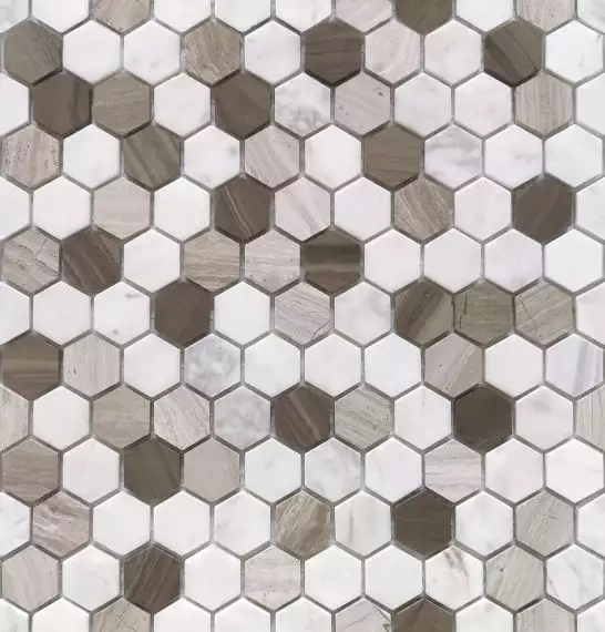 Pietra Mix 3 MAT hex 18x30x6 285x305x6