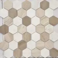 Pietra Mix 3 MAT hex 18x30x6 295x305x6