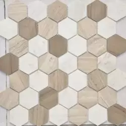 Pietra Mix 3 MAT hex 18x30x6 295x305x6