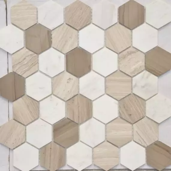 Pietra Mix 3 MAT hex 18x30x6 295x305x6
