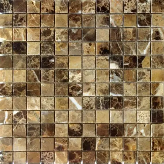 Pietrine Emperador Dark POL 2.3x2.3 29.8x29.8