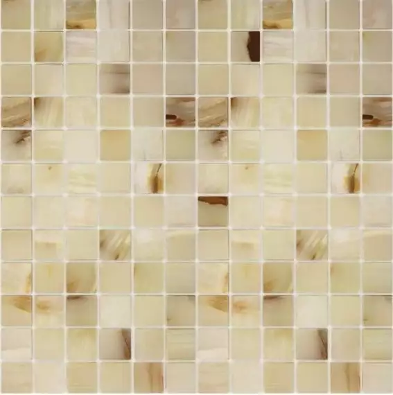 Pietrine Onice Jade Bianco POL 2.3x2.3 29.8x29.8