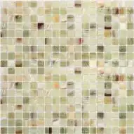 Pietrine Onice Jade Verde POL 1.5x1.5 30.5x30.5