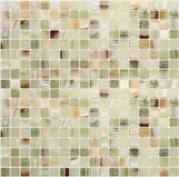 Pietrine Onice Jade Verde POL 1.5x1.5 30.5x30.5