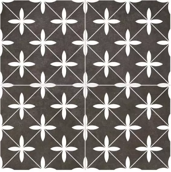 Poole Black Pre-cut Satin 45х45