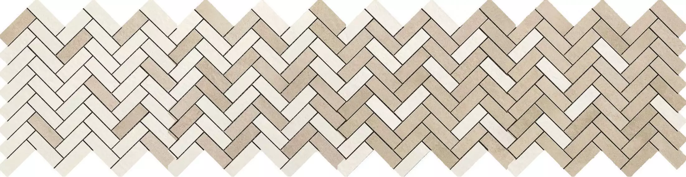 R06A Terracruda Mosaico Degrade Sabbia/Luce 33.2*128.8
