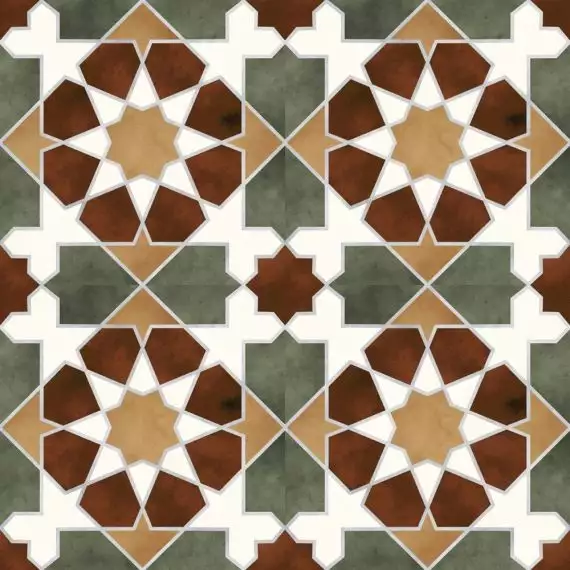 Rabat Green Pre-cut Matt 45.2х45.2