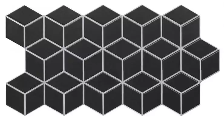 Rhombus Black 51x26.5