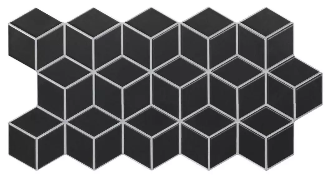 Rhombus Black 51x26.5