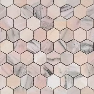 Rosa Salmone POL hex 23x40x7 292x289x7