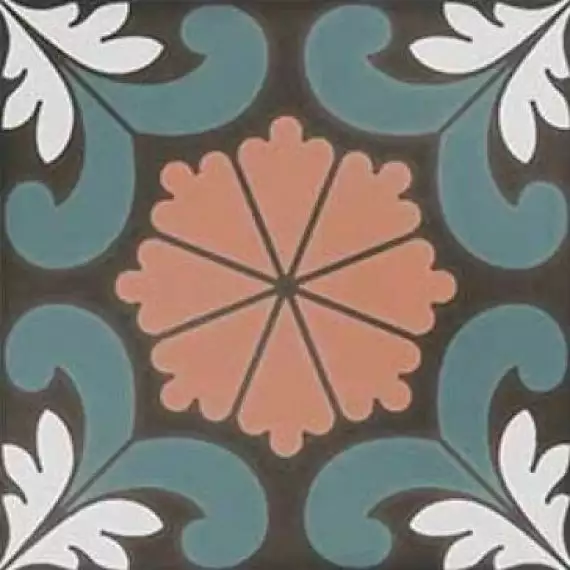 SYNC FLOWER BLUE 15x15