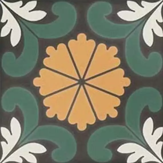 SYNC FLOWER GREEN 15x15
