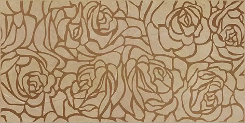 Serenity Rosas Декор коричневый 08-03-15-1349 20х40