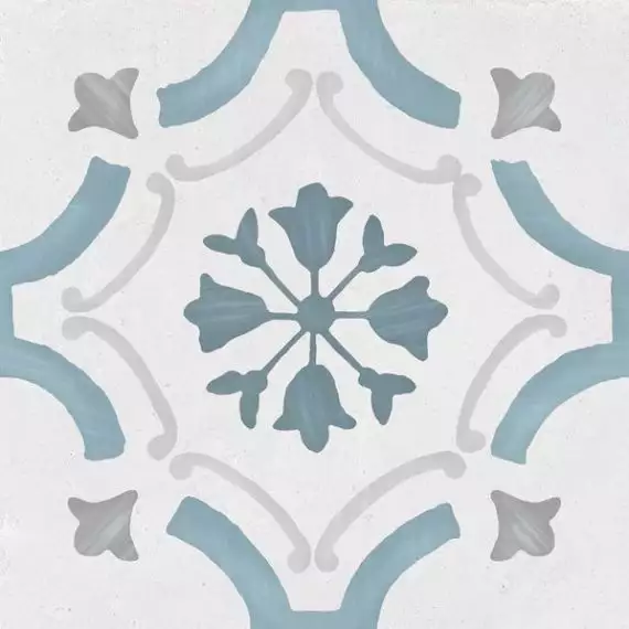 Sirocco Blue Ornate 22,3x22,3