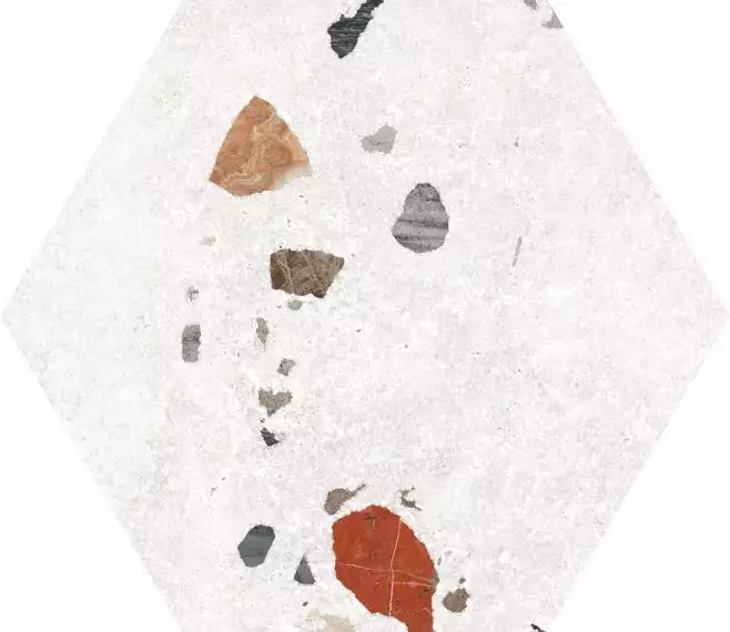 Sonar White Hexagonal 22x25