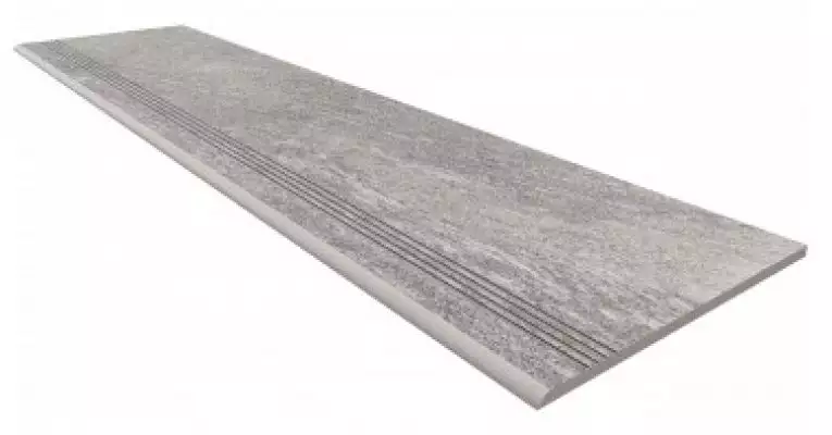 TN01 Ступень Grey неполированная с насечками 30x120