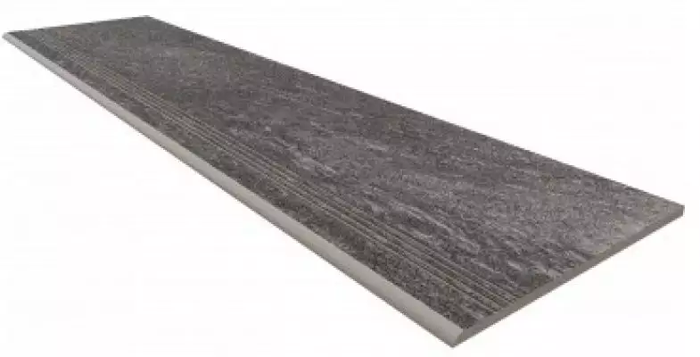 TN02 Ступень Anthracite неполированная с насечками 30x120