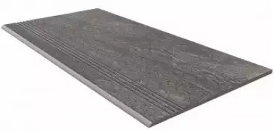 TN02 Ступень Anthracite неполированная с насечками 30x60