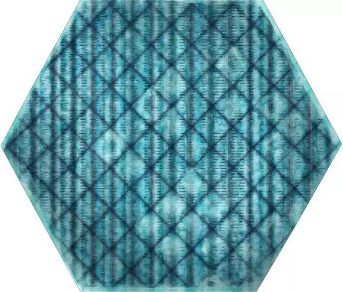 TRIBU Blue Shiny Hexa 23.2x26.7