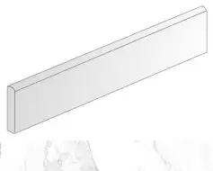 Titan rodapie Semele Blanco 9.4x60