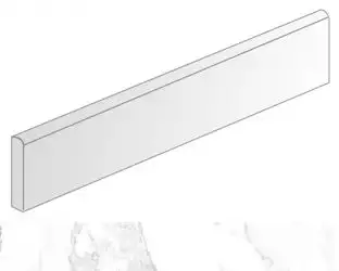 Titan rodapie Semele Blanco 9.4x60