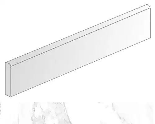 Titan rodapie Semele Blanco 9.4x60
