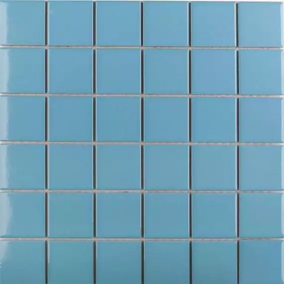 WB30727 Мозаика Light Blue Glossy 4.8x4.8 30.6х30.6х6