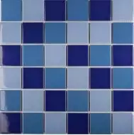 WB52200 Мозаика Blue Mix Glossy 4.8x4.8 30.6х30.6х6