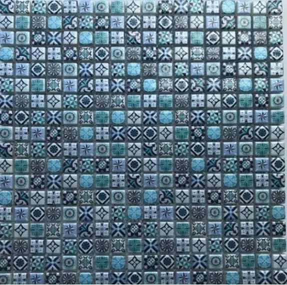 Xindi Blue (стекло) 15*15 300*300