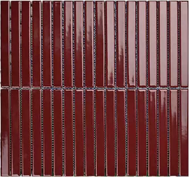 Y15F736 Мозаика Strip Красный глянцевый 1.5х14.5 29.4х31.3