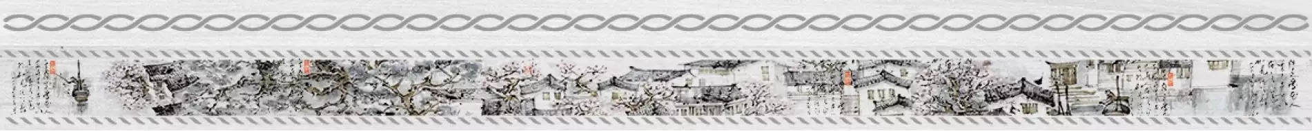 Zen Бордюр белый 6х60