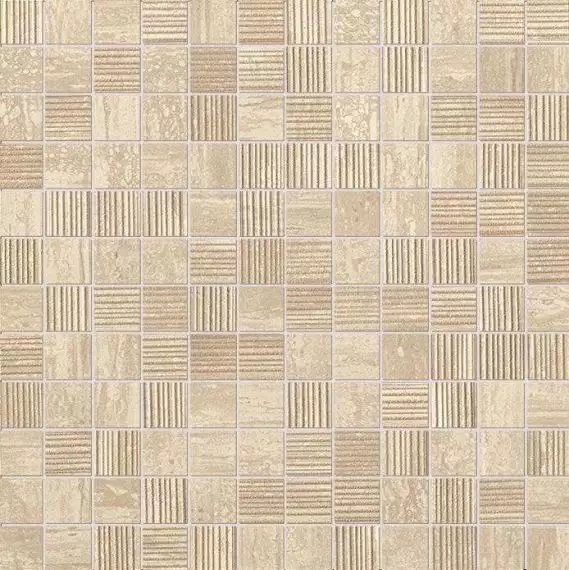 fLTG Roma Travertino Mosaico 30.5x30.5