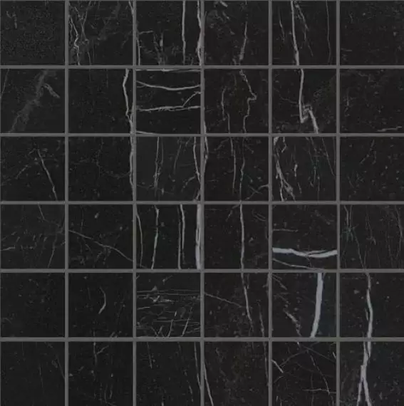 fNGG Roma Diamond Nero Reale Macromosaico 30x30