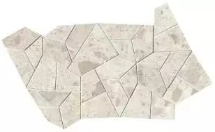 fQNO Nativa White Fly Mosaico Satin 25x41.5