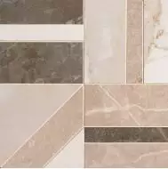 fRDL Мозаика Calacatta / Pietra Beige e Brown Deco Mosaico 30x30