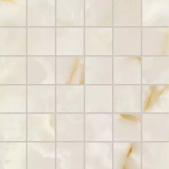 fRZV Мозаика Gemme Bianco Macromosaico Brillante 30x30