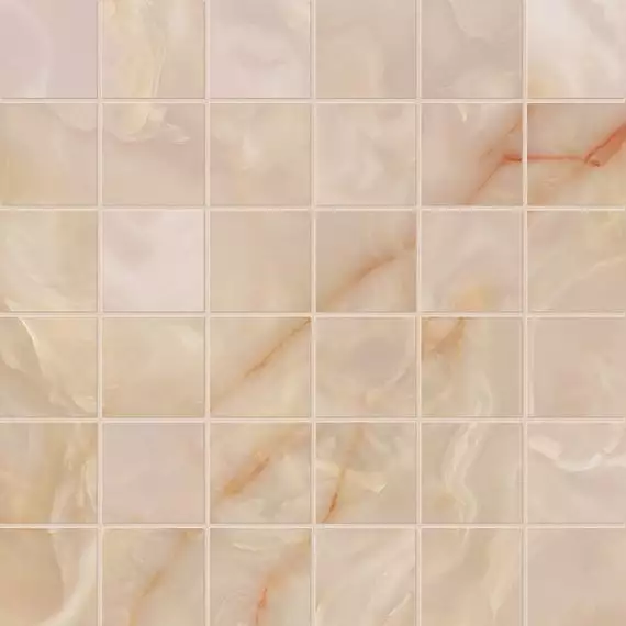 fRZY Мозаика Gemme Rosa Macromosaico Brillante 30x30