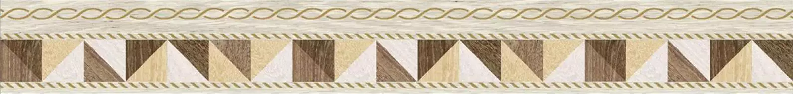 Бордюр Village бежевый микс 6х50