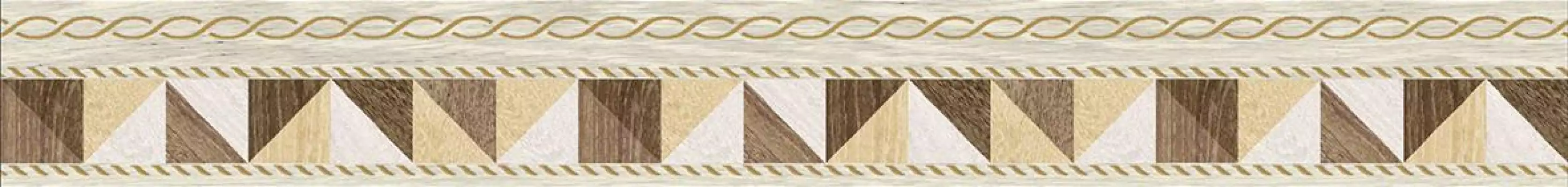 Бордюр Village бежевый микс 6х50