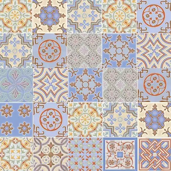 Валенсия синяя 40x40