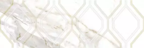 Декор Beryl белый 25х75